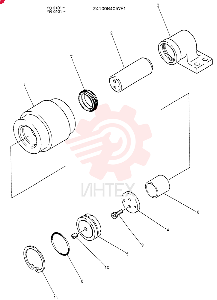 TRACK ROLLER 24100N4057F1