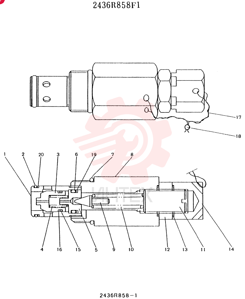 VALVE PRESSURE RELIE 2436R858F1