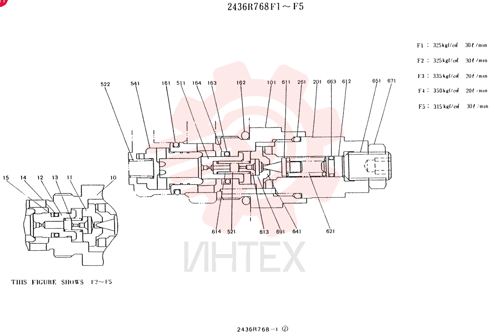 VALVE PRESSURE RELIE 2436R768F1