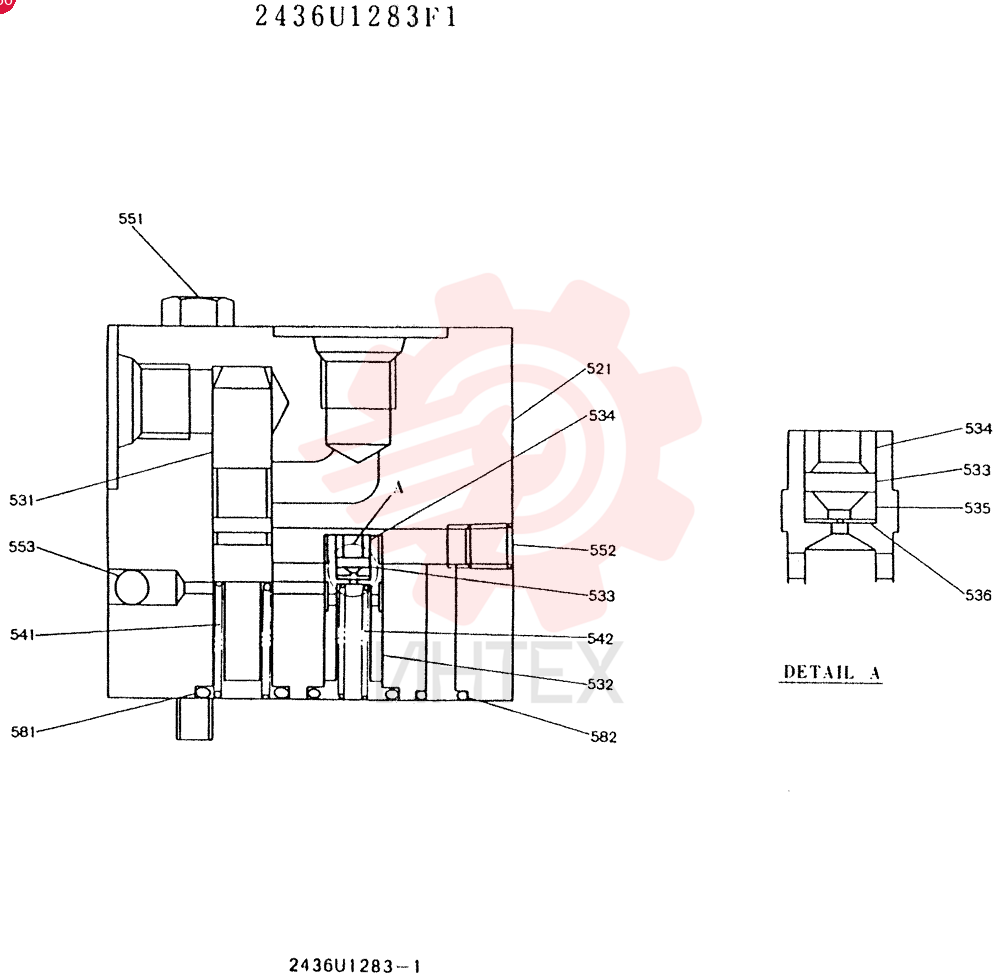 VALVE PRESSURE RELIE 2436U1283F1