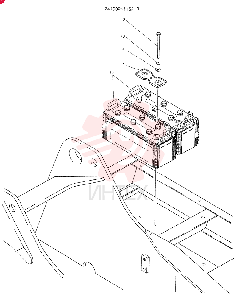 BATTERY ASSY 24100P1115F10
