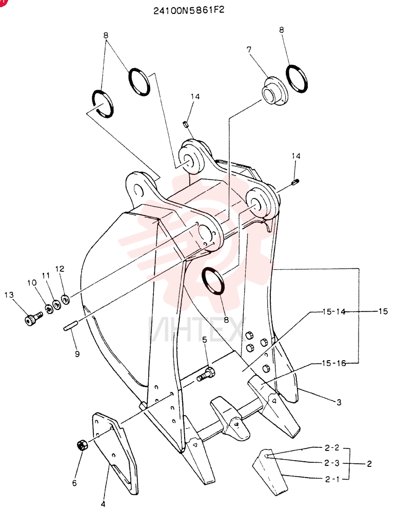 BUCKET ASSY 24100N5861F2