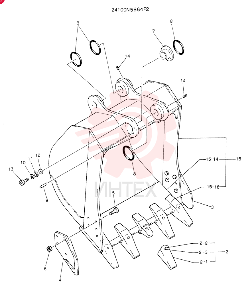 BUCKET ASSY 24100N5864F2