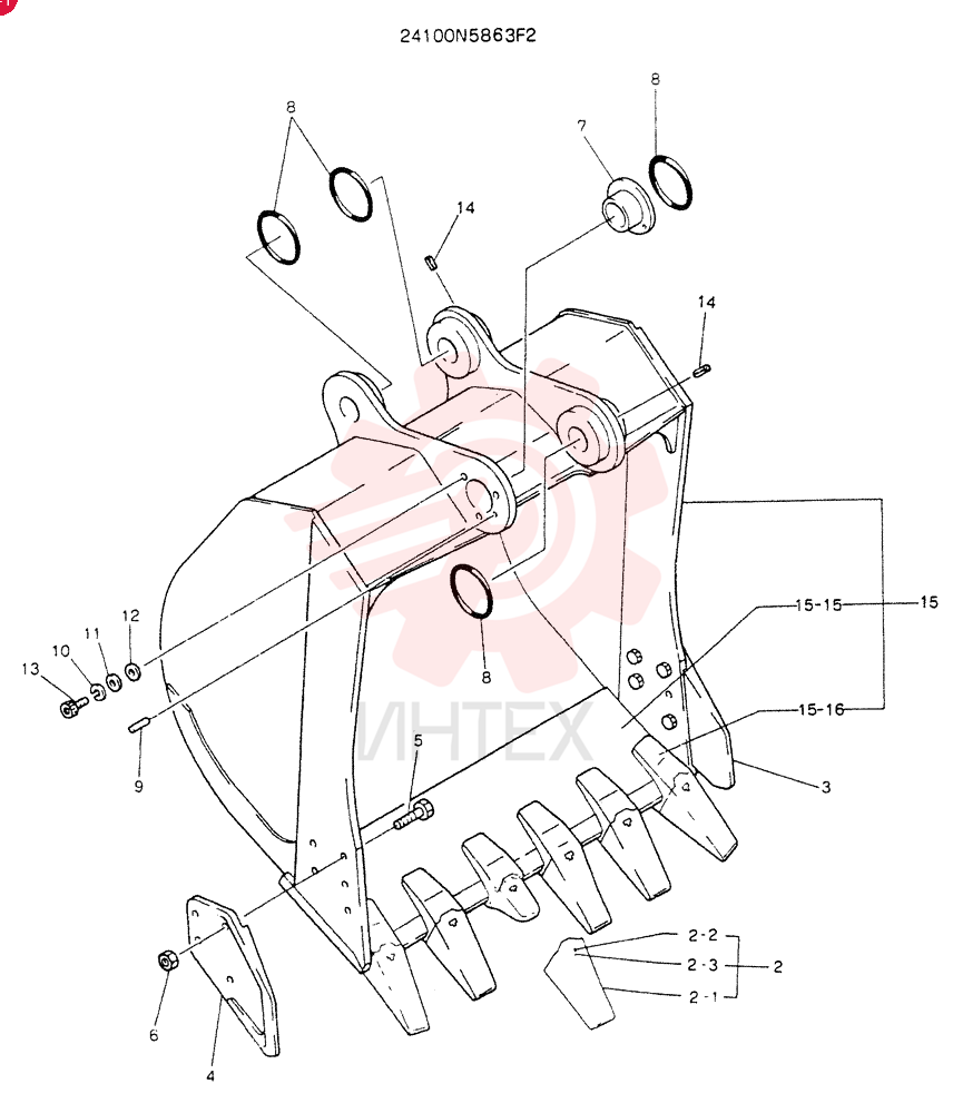 BUCKET ASSY 24100N5863F2