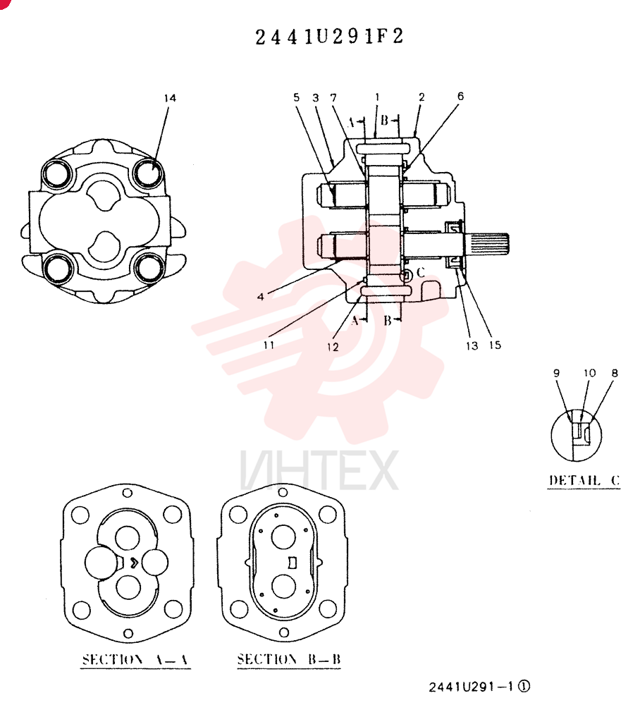 HYDRAULIC PUMP 2441U291F2