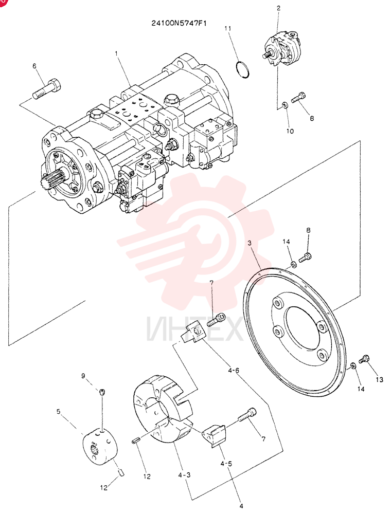 PUMP ASSY, CONNECT 24100N5747F1