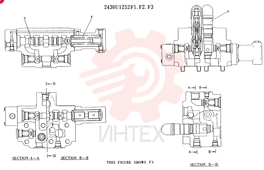 Схема (K907LC) - MARK II EXCAVATOR BTW YQU0001 - YQU0400 (1/87-12/03) 2436U1252F1 (1)