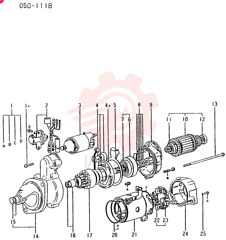 STARTER MOTOR VAME087521