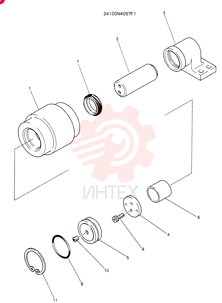 TRACK ROLLER 24100N4057F1