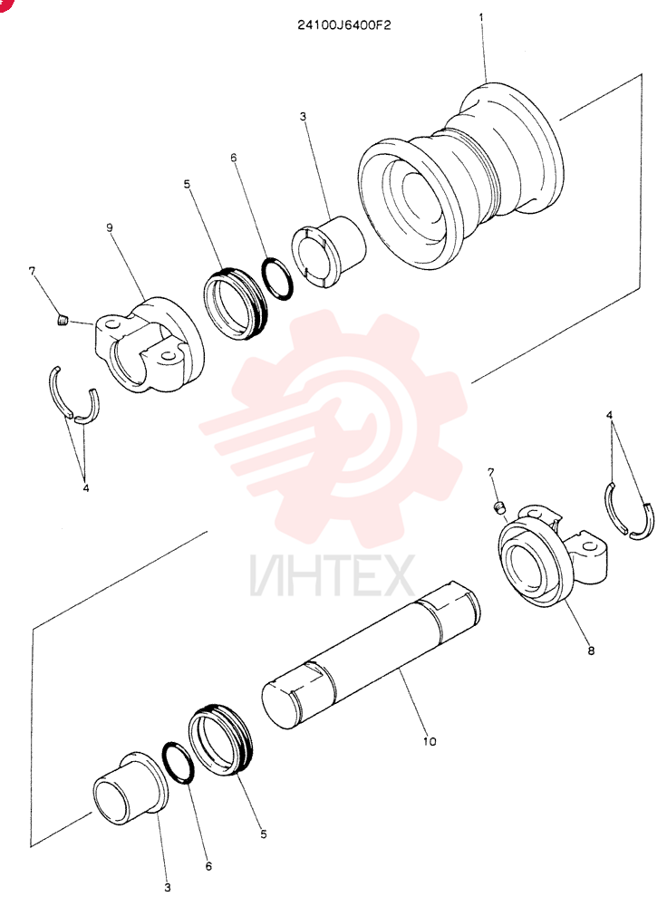 TRACK ROLLER 24100J6400F2
