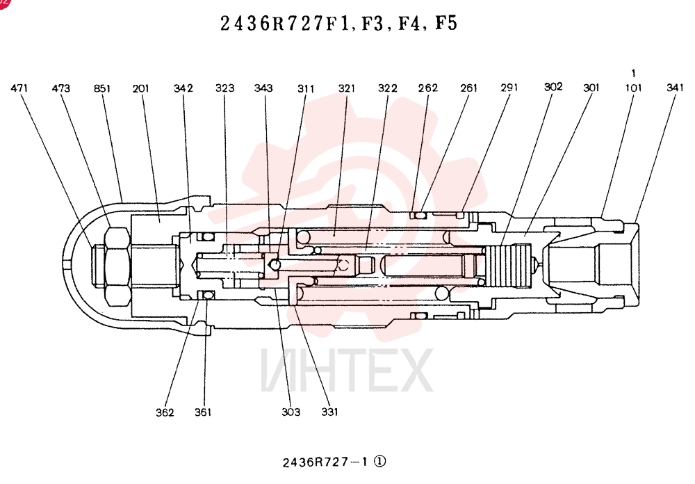 VALVE PRESSURE RELIE 2436R727F1