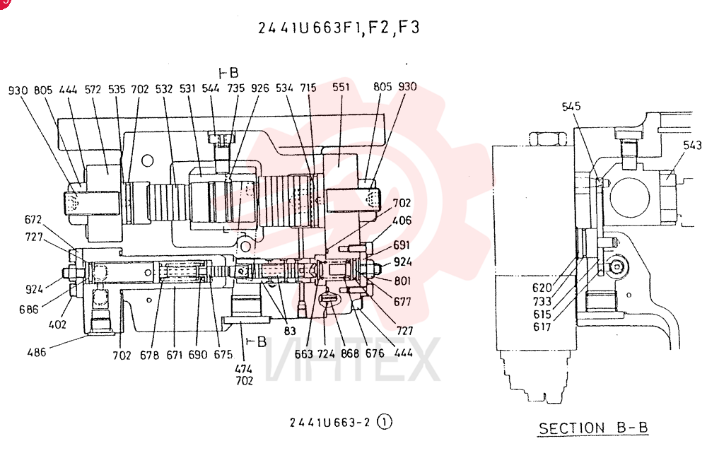 HYDRAULIC PUMP 2441U663F1 (2)