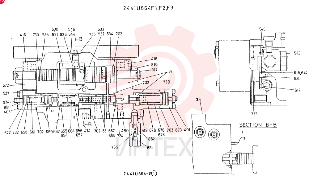 HYDRAULIC PUMP 2441U664F1 (2)