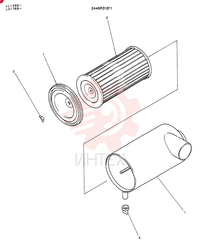 AIR CLEANER 2446R312F1