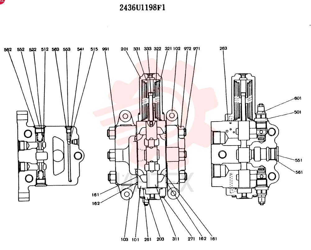CONTROL VALVE 2436U1198F1