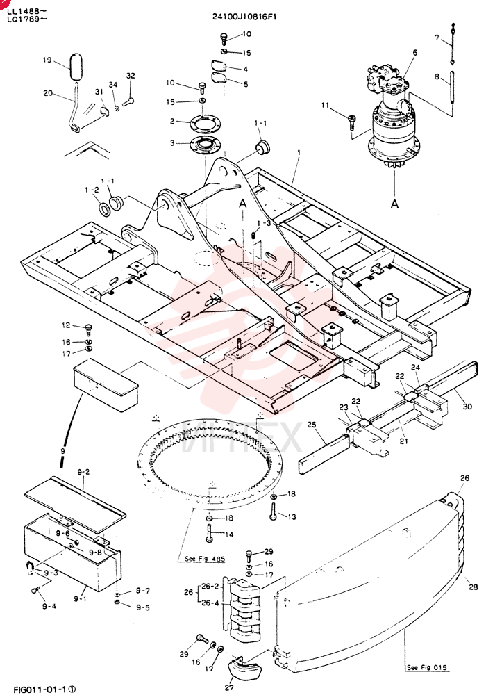 FRAME ASSY.UPP 24100J10816F1