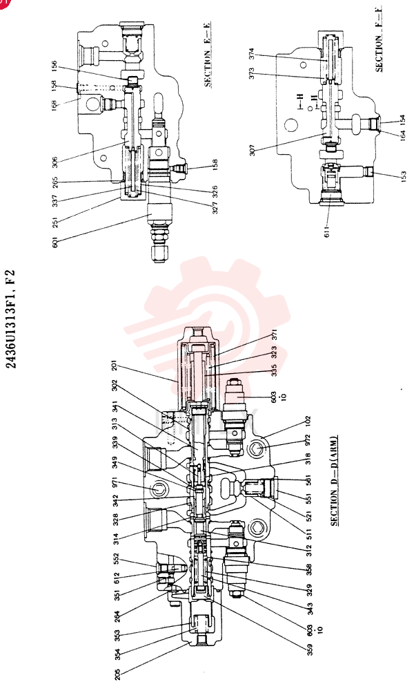 Схема (K909LC) - MARK II EXCAVATOR ASN LL1488 (1/87-12/03) 2436U1231F1 (2)