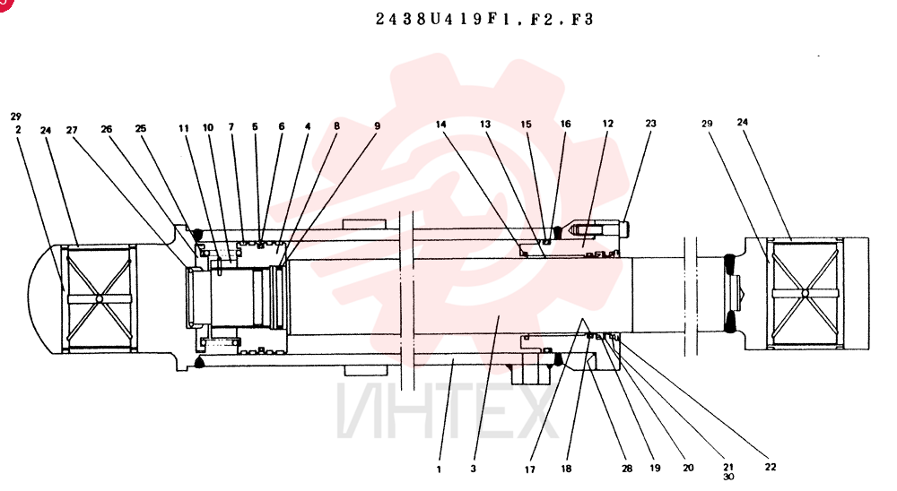 Схема (K909LC) - MARK II EXCAVATOR ASN LL1488 (1/87-12/03) 2438U419F1