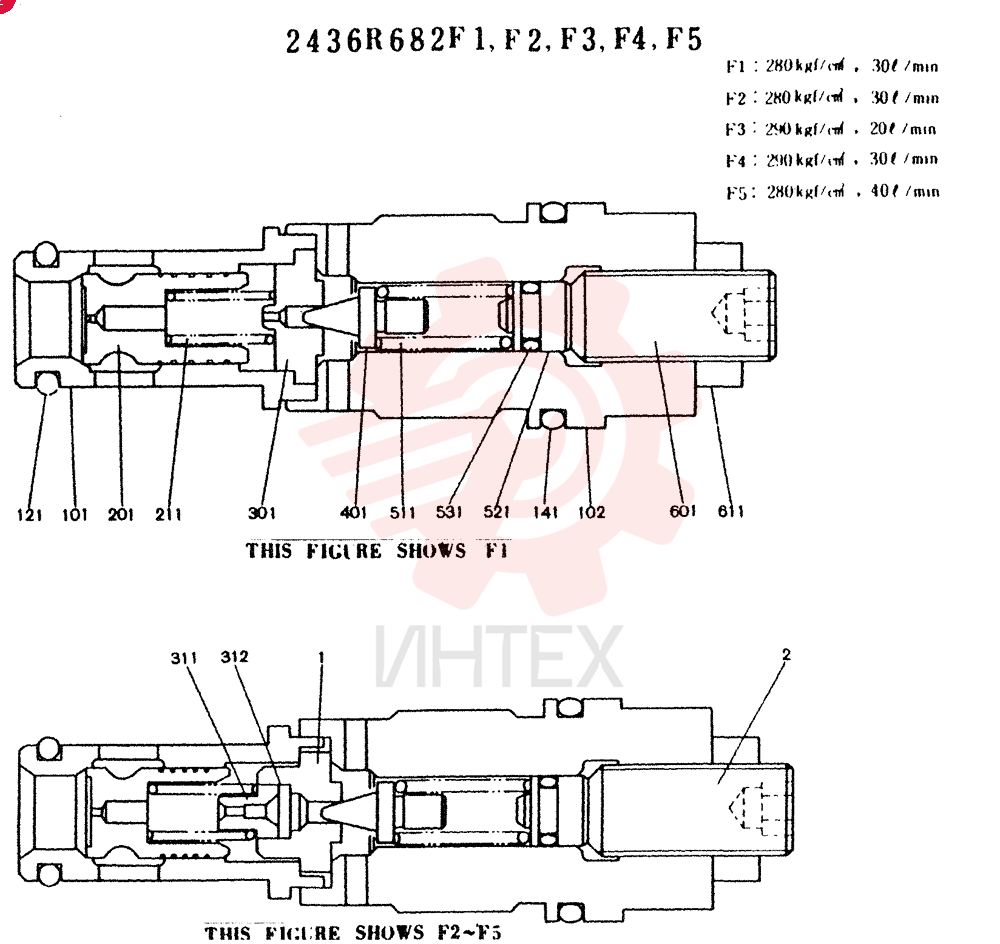 Схема (K909LC) - MARK II EXCAVATOR ASN LL1488 (1/87-12/03) 2436R682F1