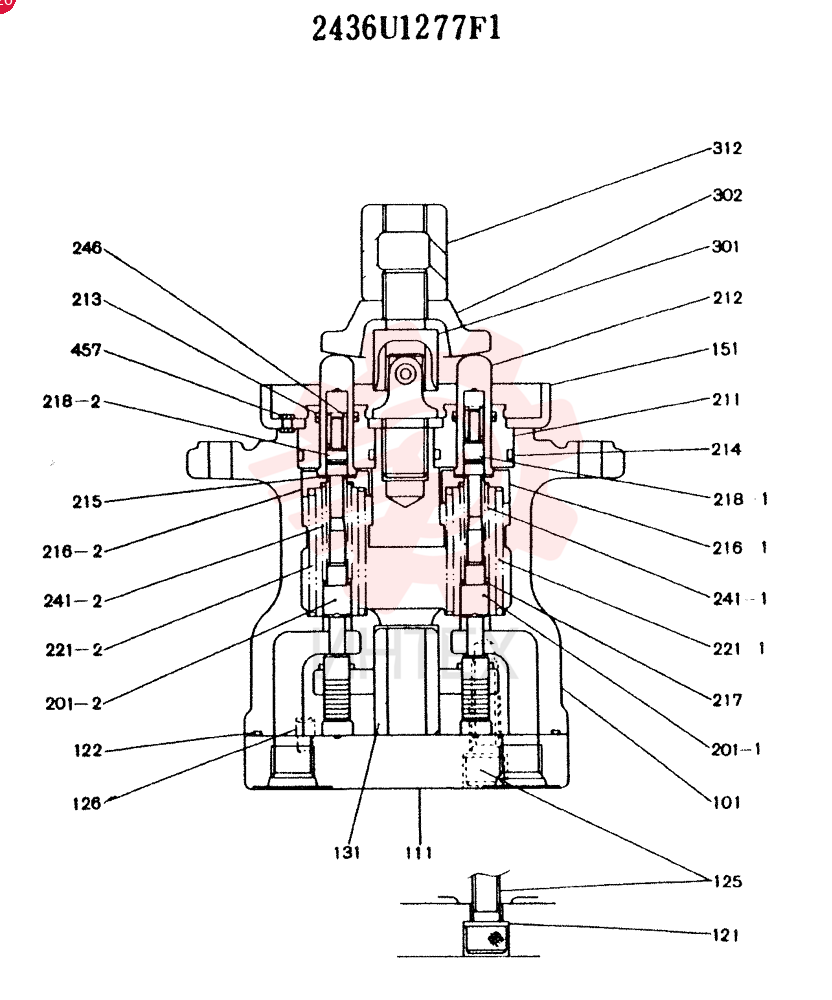 Схема (K909LC) - MARK II EXCAVATOR ASN LL1488 (1/87-12/03) 2436U1277F1