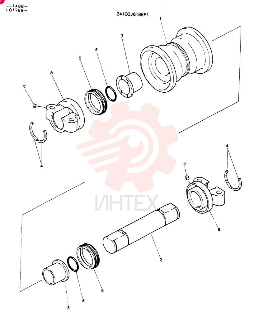 TRACK ROLLER 24100J6186F1