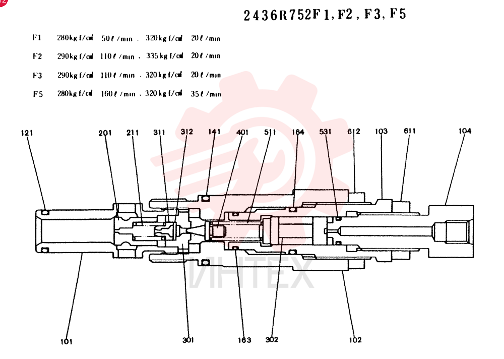 VALVE PRESSURE RELIE 2436R752F1