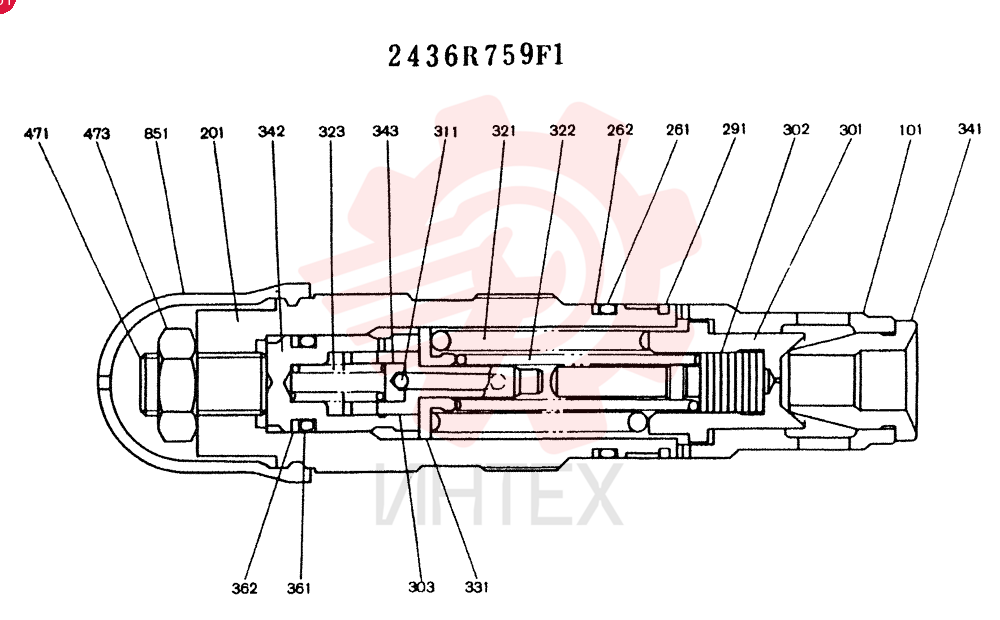 VALVE PRESSURE RELIE 2436R759F1