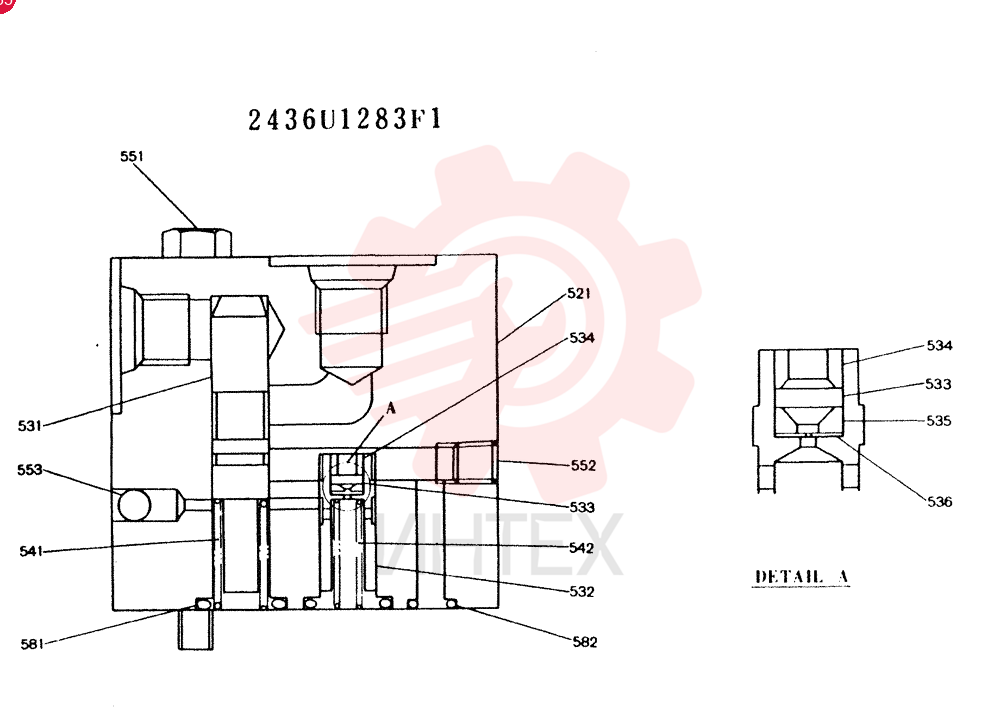 VALVE PRESSURE RELIE 2436U1283F1