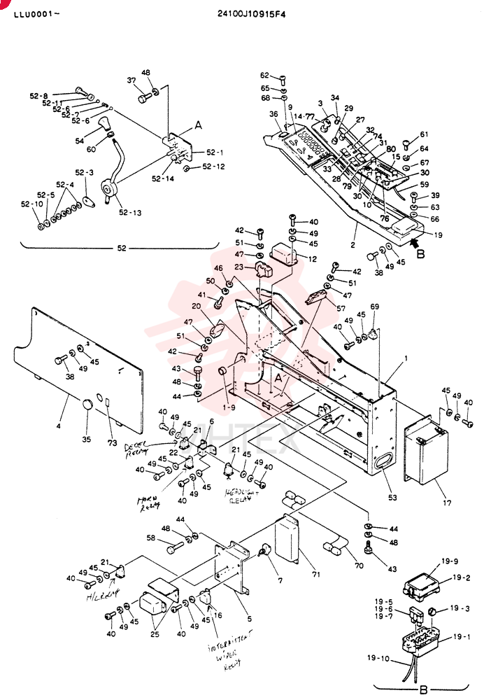 Схема (K909LC) - MARK II EXCAVATOR ASN LLU-0001 (1/87-12/03) 24100J10915F4