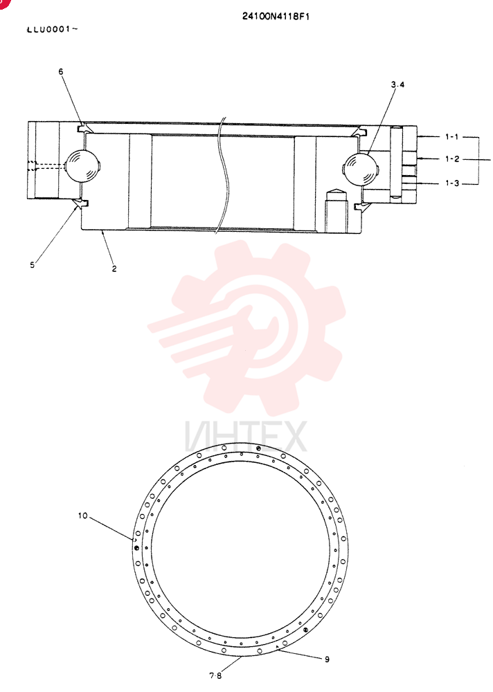 SLEWING RING 24100N4118F1