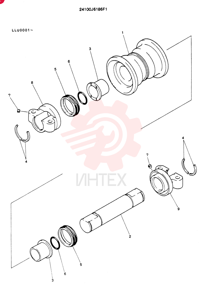 TRACK ROLLER 24100J6186F1