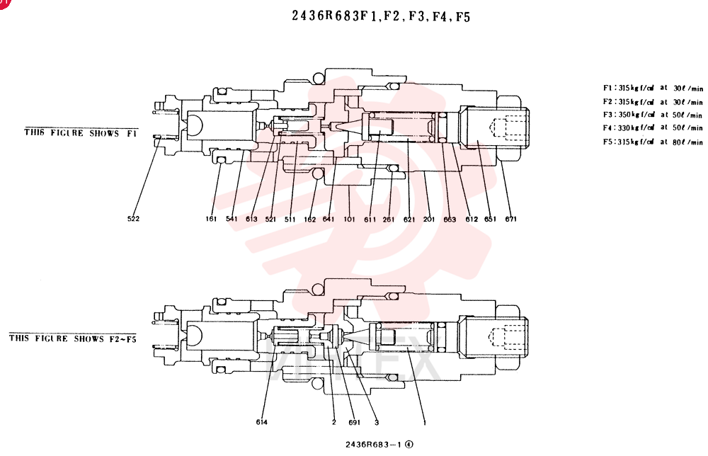VALVE PRESSURE RELIE 2436R683F1