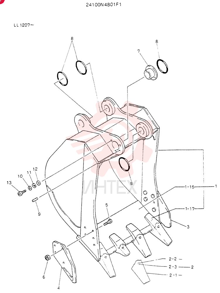 BUCKET ASSV,1.2M3