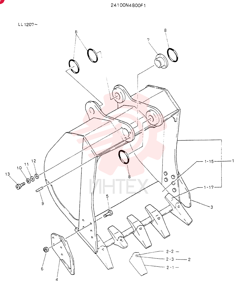 BUCKET ASSY.1.0M3