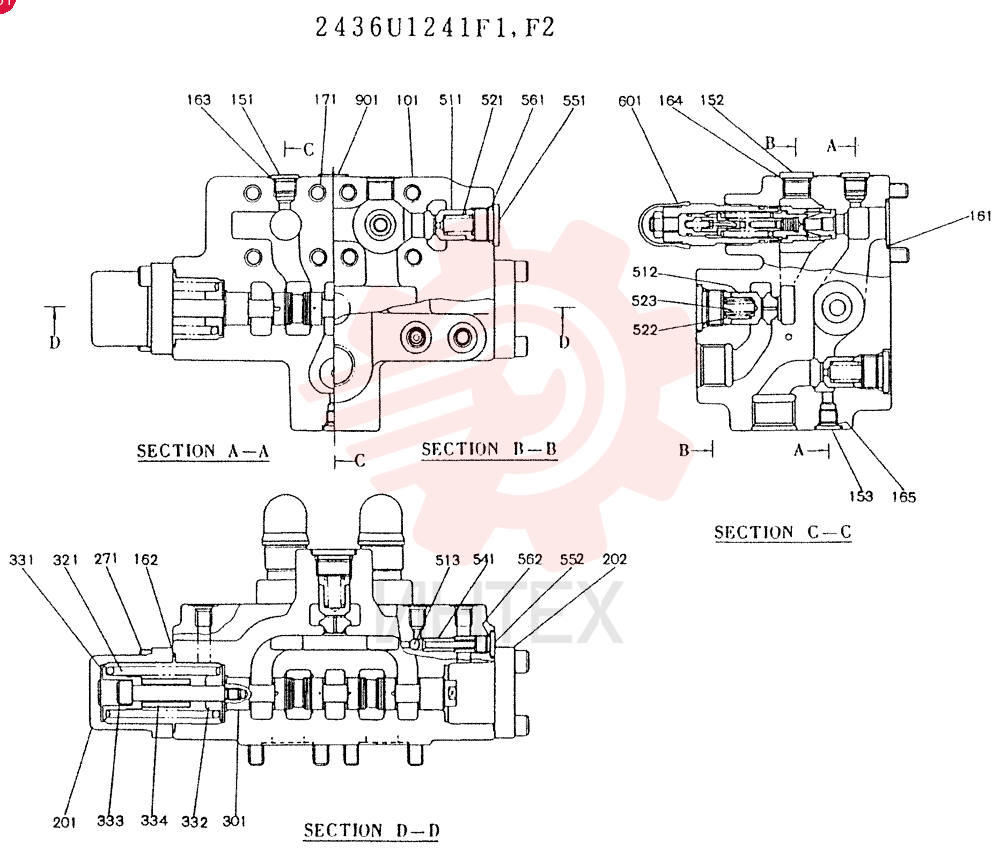 CONTROL VALVE 2436U1241F1