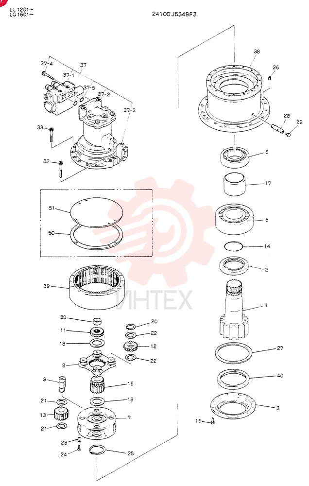 HYDRAULIC MOTOR 24100J6349F3