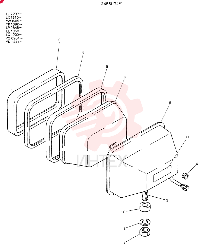 LIGHT ASSY. 2456U74F1