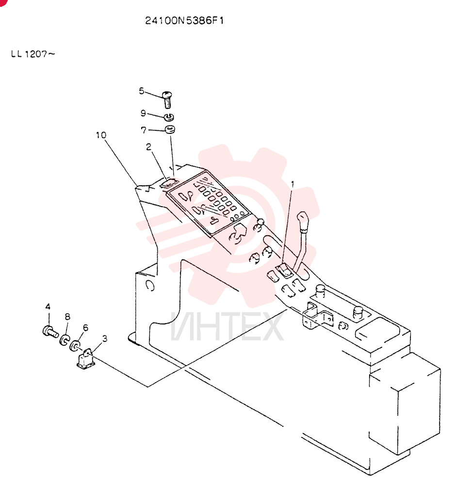 Схема (K909LC) - MARK II EXCAVATOR BTW LL1207 - LL1487 (1/87-12/03) 24100N5386F1