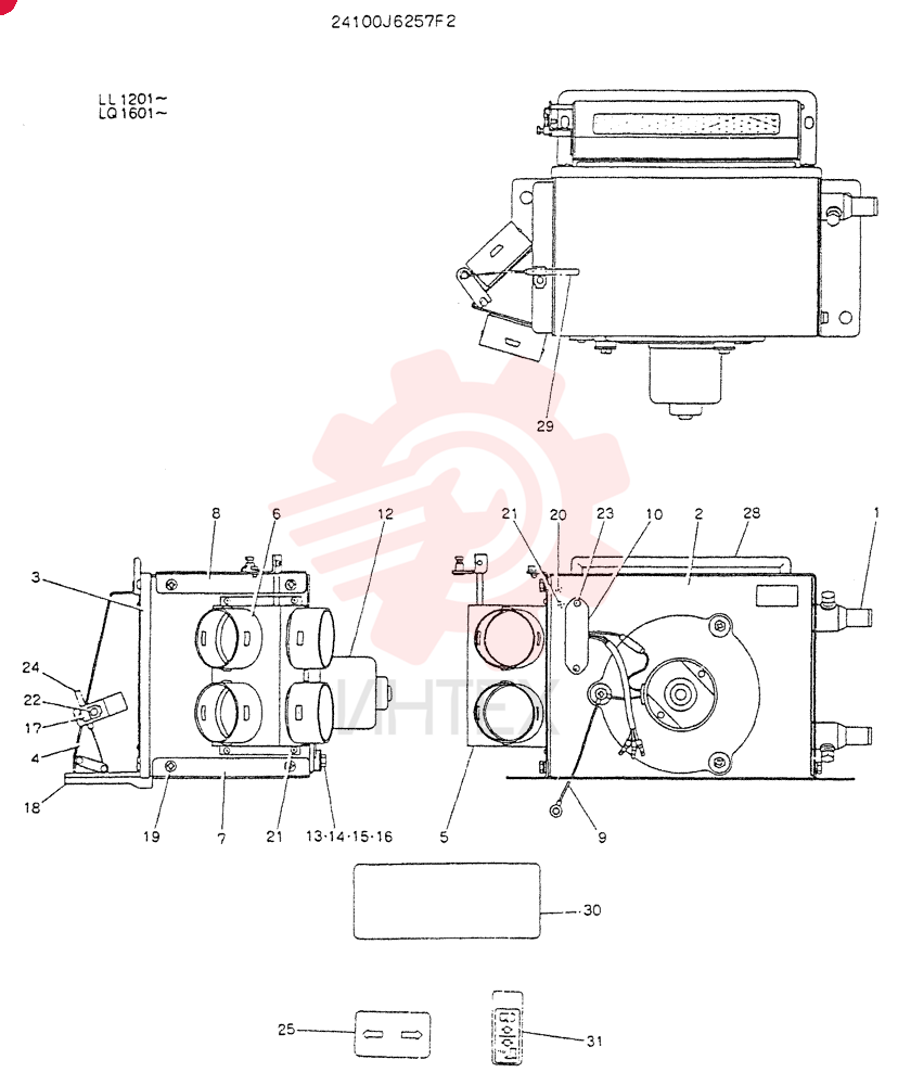 Схема (K909LC) - MARK II EXCAVATOR BTW LL1207 - LL1487 (1/87-12/03) 24100J6257F2