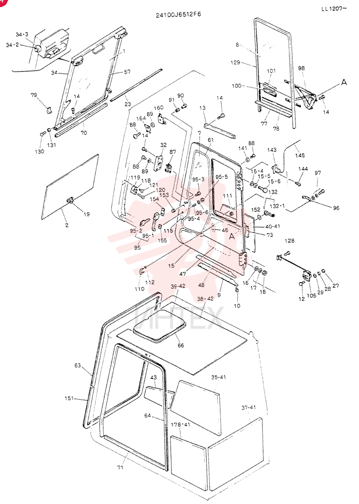 Схема (K909LC) - MARK II EXCAVATOR BTW LL1207 - LL1487 (1/87-12/03) 24100J6512F6 (2)