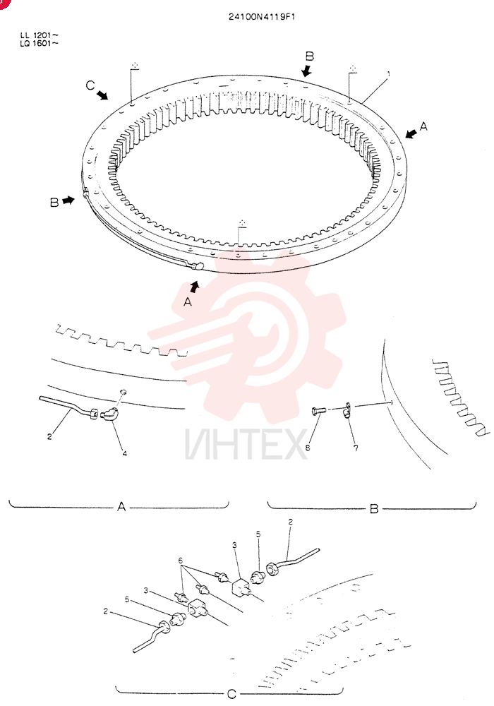 SLEWING RING 24100N4119F1