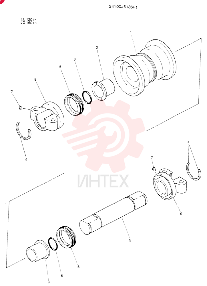 TRACK ROLLER 24100J6186F1