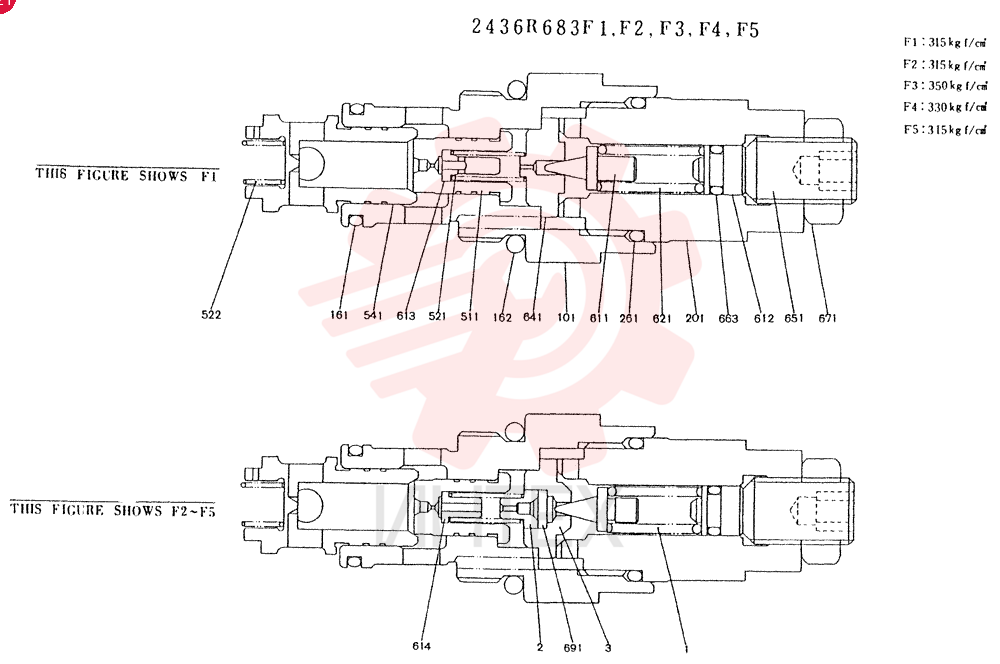 VALVE PRESSURE RELIE 2436R683F1
