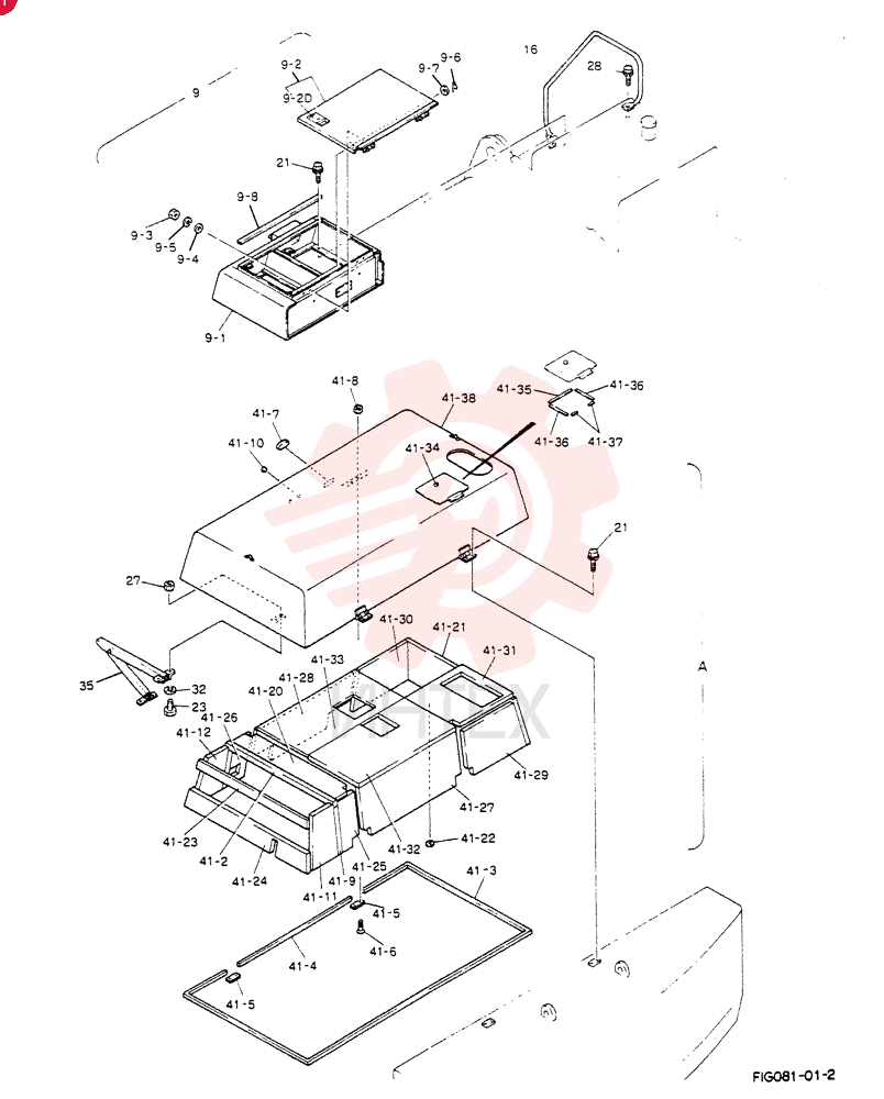 Схема (K912) - MARK II EXCAVATOR ASN LC-2301 (11/88-12/03) 24100J10911F1 (1)