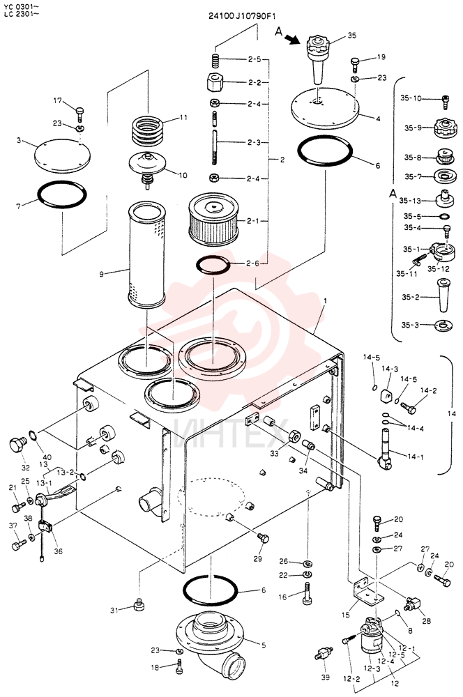 TANK ASSY, HYDR 24100J10790F1