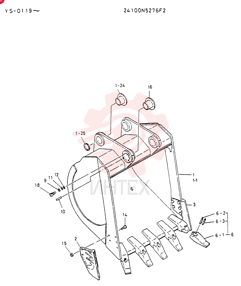 BUCKET  ASSY,1.6M3