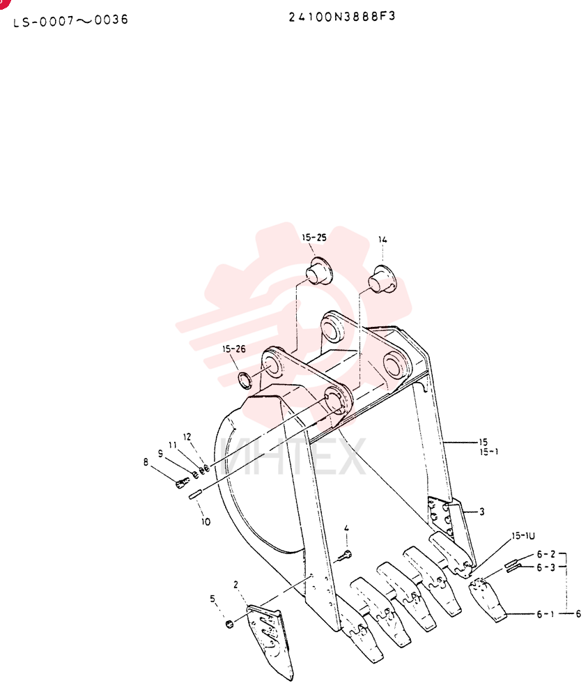 BUCKET ASSY 24100N3888F3