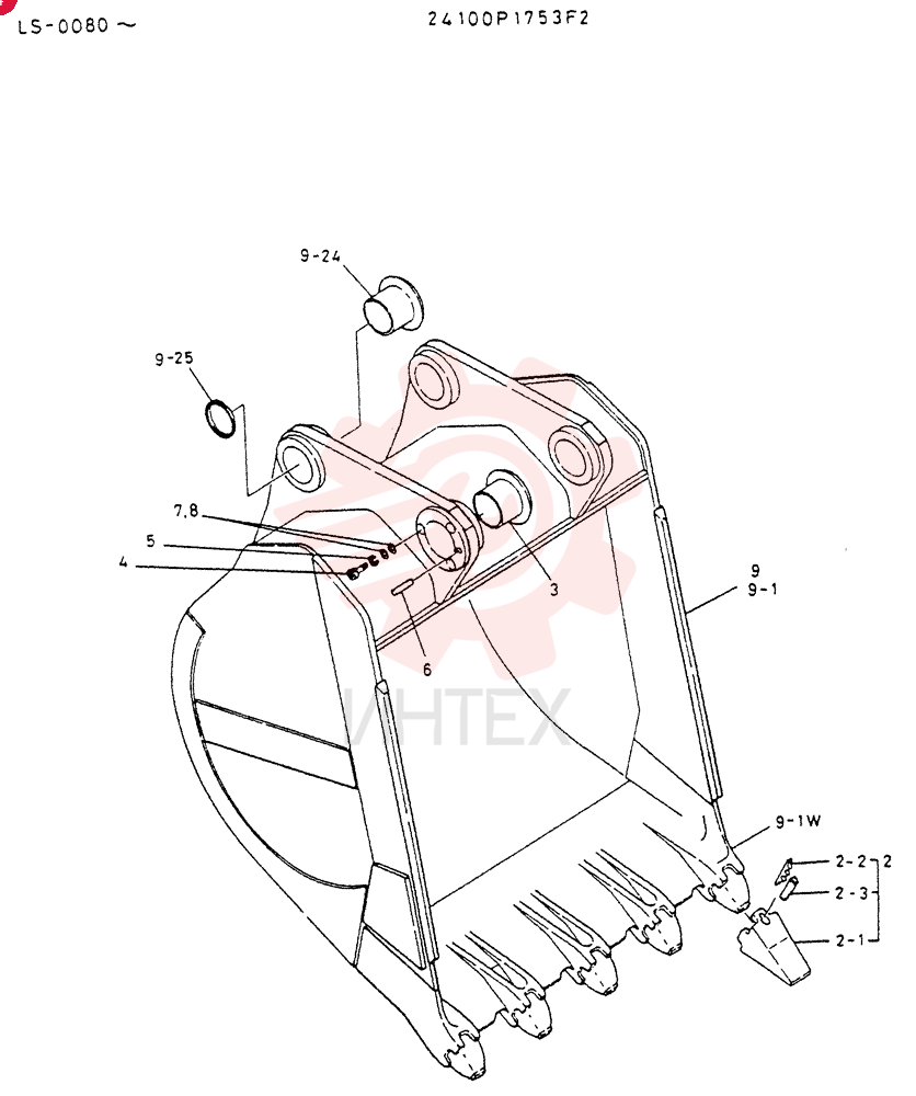 BUCKET ASSY,H.D. 24100P1753F2