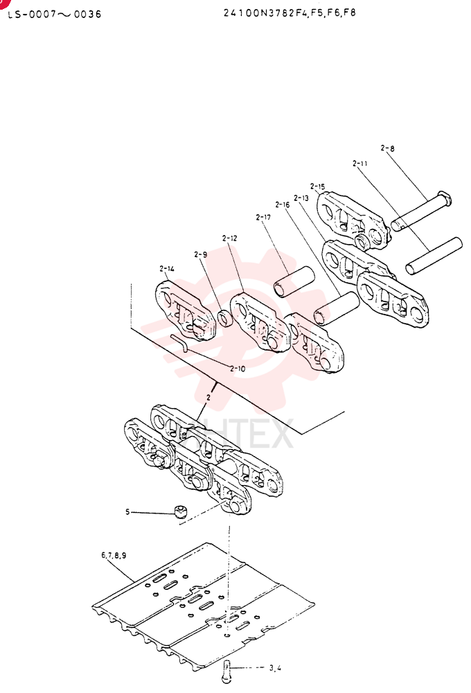 INSTAL CRAWLER, TRACK 24100N3782F9