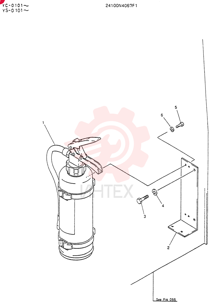 INSTAL,FIRE EXTINGUISHER 24100N4067F1